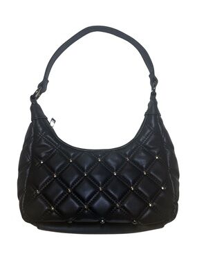 Shoulder Bag Small Stud Details Black Size OS GUC No Brand